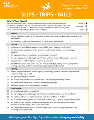 slip trip and fall incident report example
