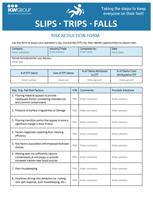 slip trip and fall incident report example