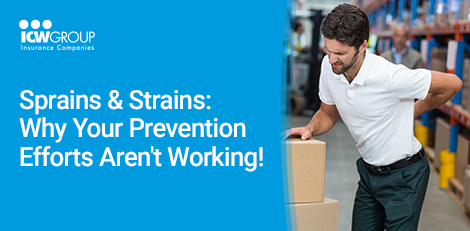 Sprains Strains - Why Your Prevention Efforts Aren’t Working.