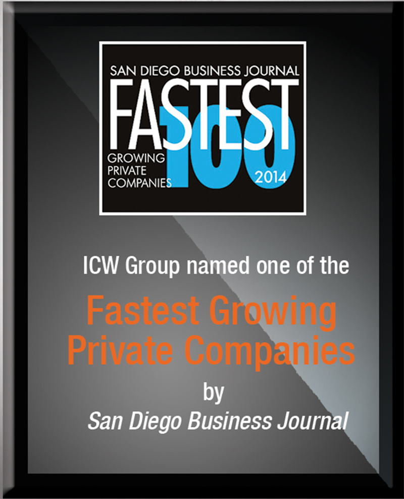 ICW Group named one of the Fastest Growing Private Companies by San